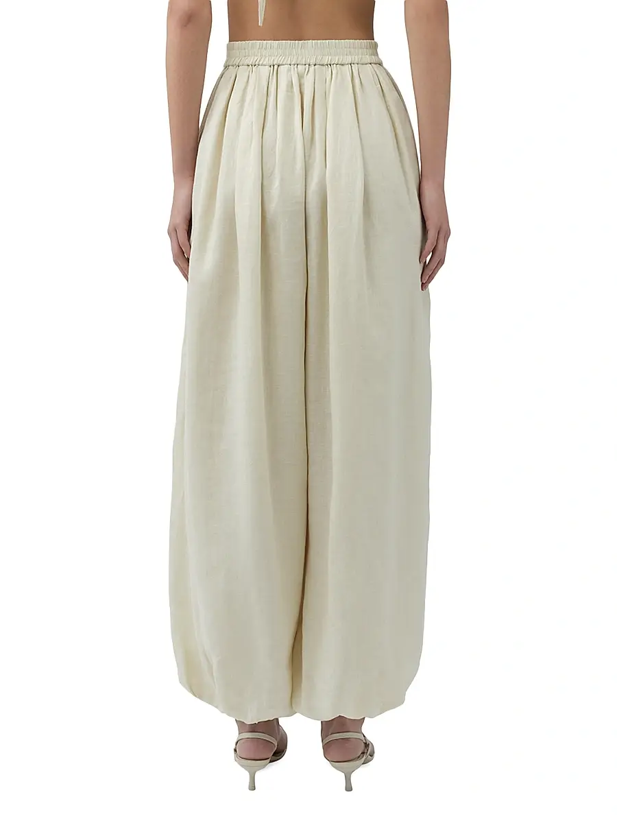 Simkhai Women's Selah Lace-Detail Linen-Blend Balloon Pants | Thumbnail 5 Simkhai Women's Selah Lace-Detail Linen-Blend Balloon Pants | Thumbnail 5