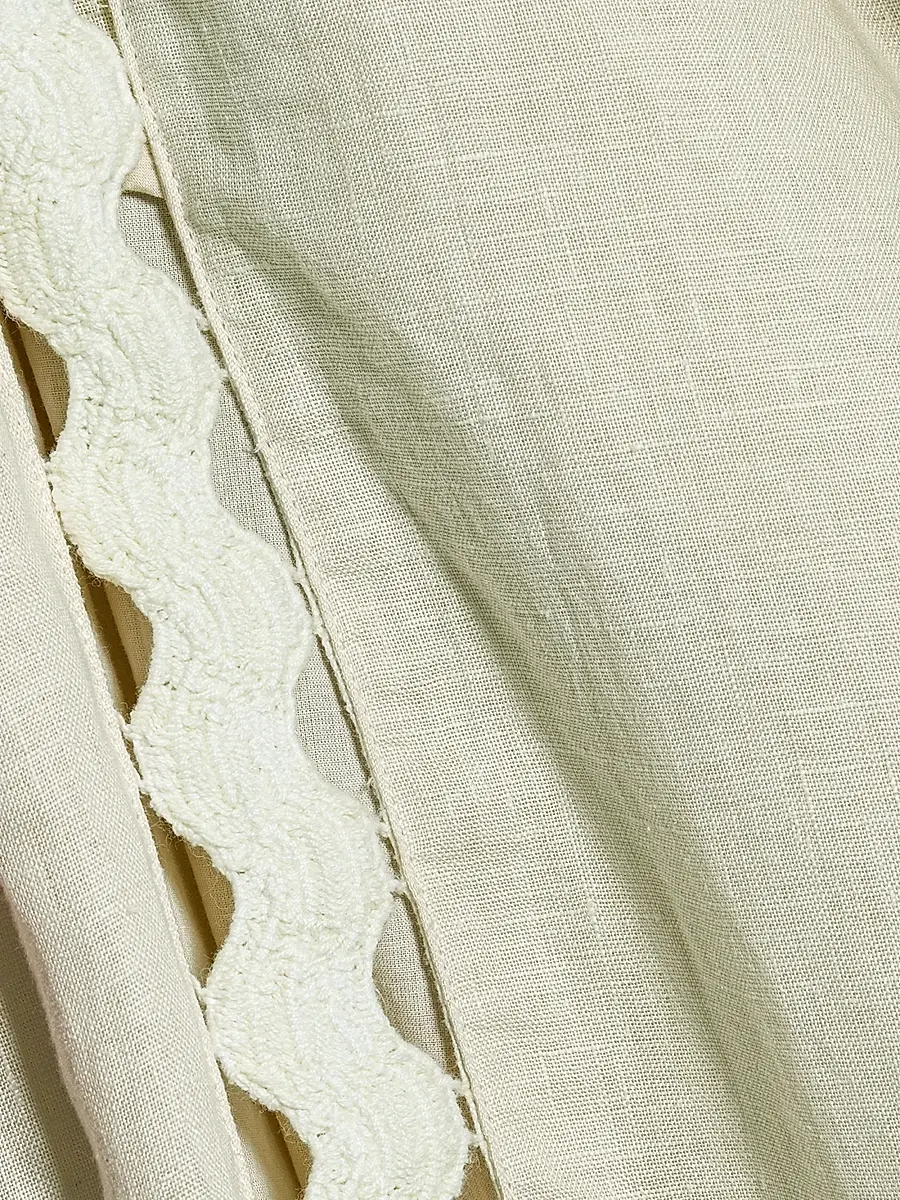 Simkhai Women's Selah Lace-Detail Linen-Blend Balloon Pants | Thumbnail 6 Simkhai Women's Selah Lace-Detail Linen-Blend Balloon Pants | Thumbnail 6