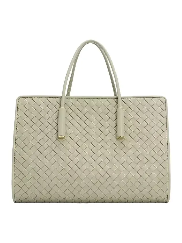 Women's Barbara Intrecciato-Leather Tote Bag Women's Barbara Intrecciato-Leather Tote Bag