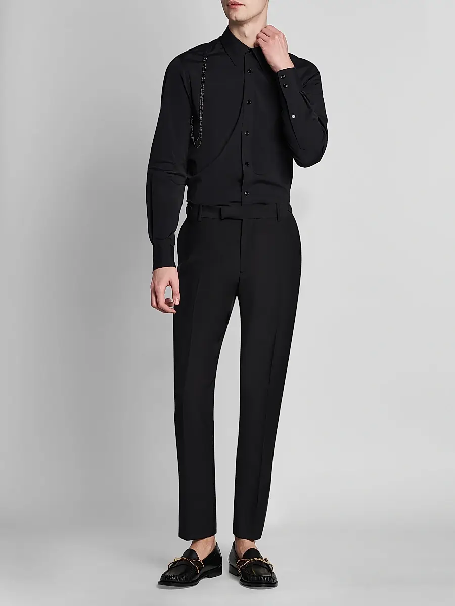 Alexander McQueen Men's Jewelry Harness Shirt | Thumbnail 2