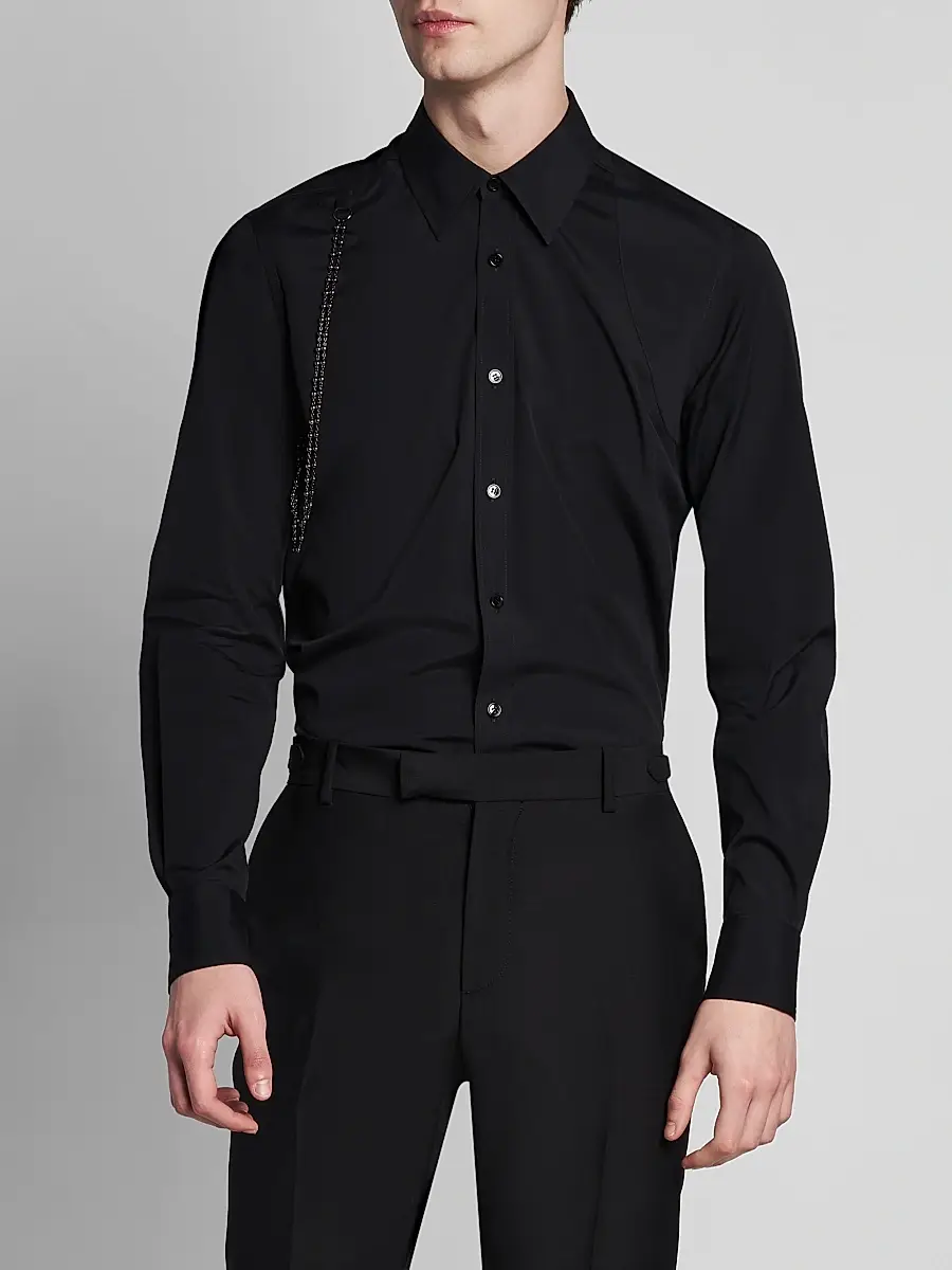 Alexander McQueen Men's Jewelry Harness Shirt | Thumbnail 3