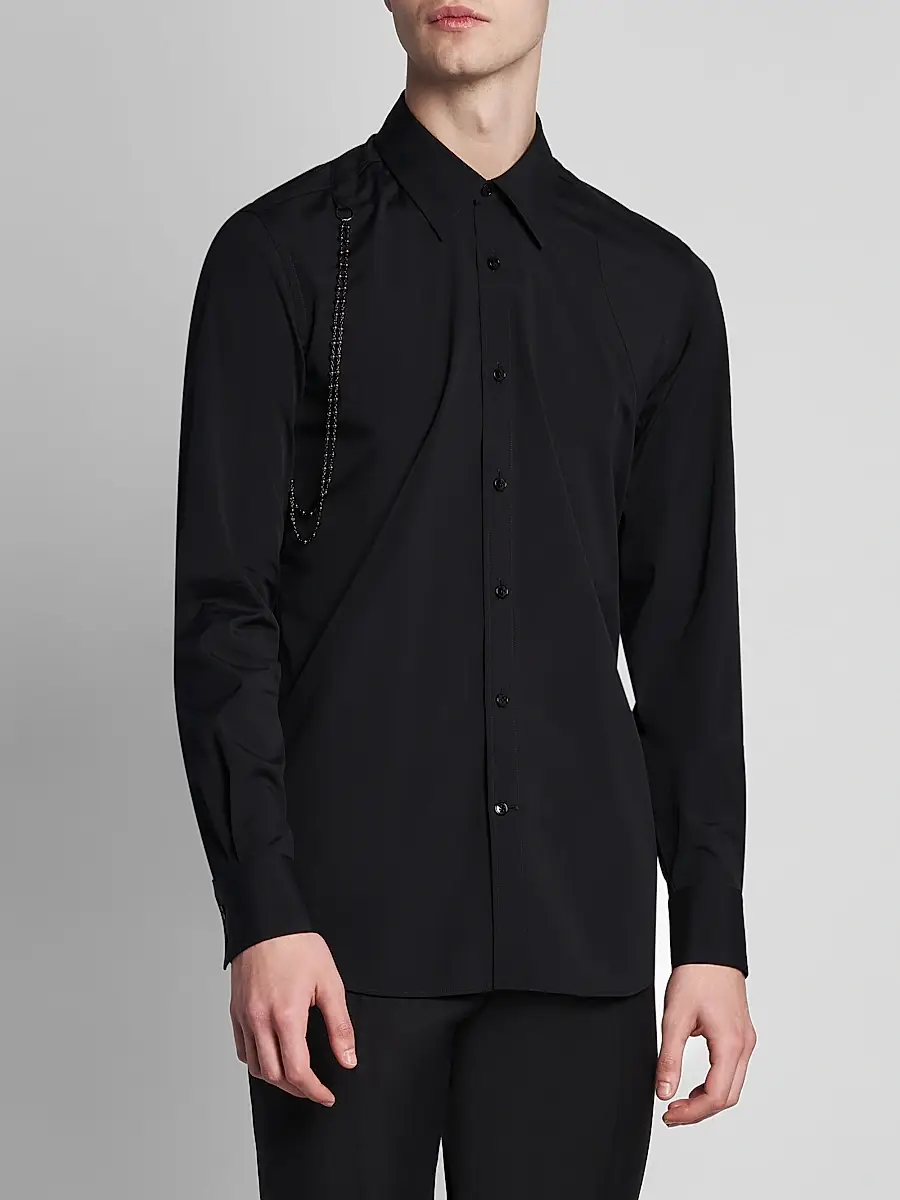 Alexander McQueen Men's Jewelry Harness Shirt | Thumbnail 4