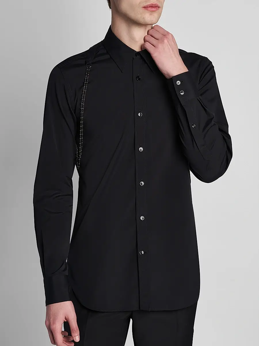 Alexander McQueen Men's Jewelry Harness Shirt | Thumbnail 6