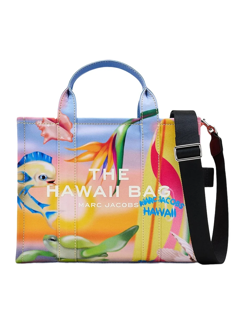 Marc Jacobs Women's The City Medium Hawaii Cotton-Blend Tote Bag
