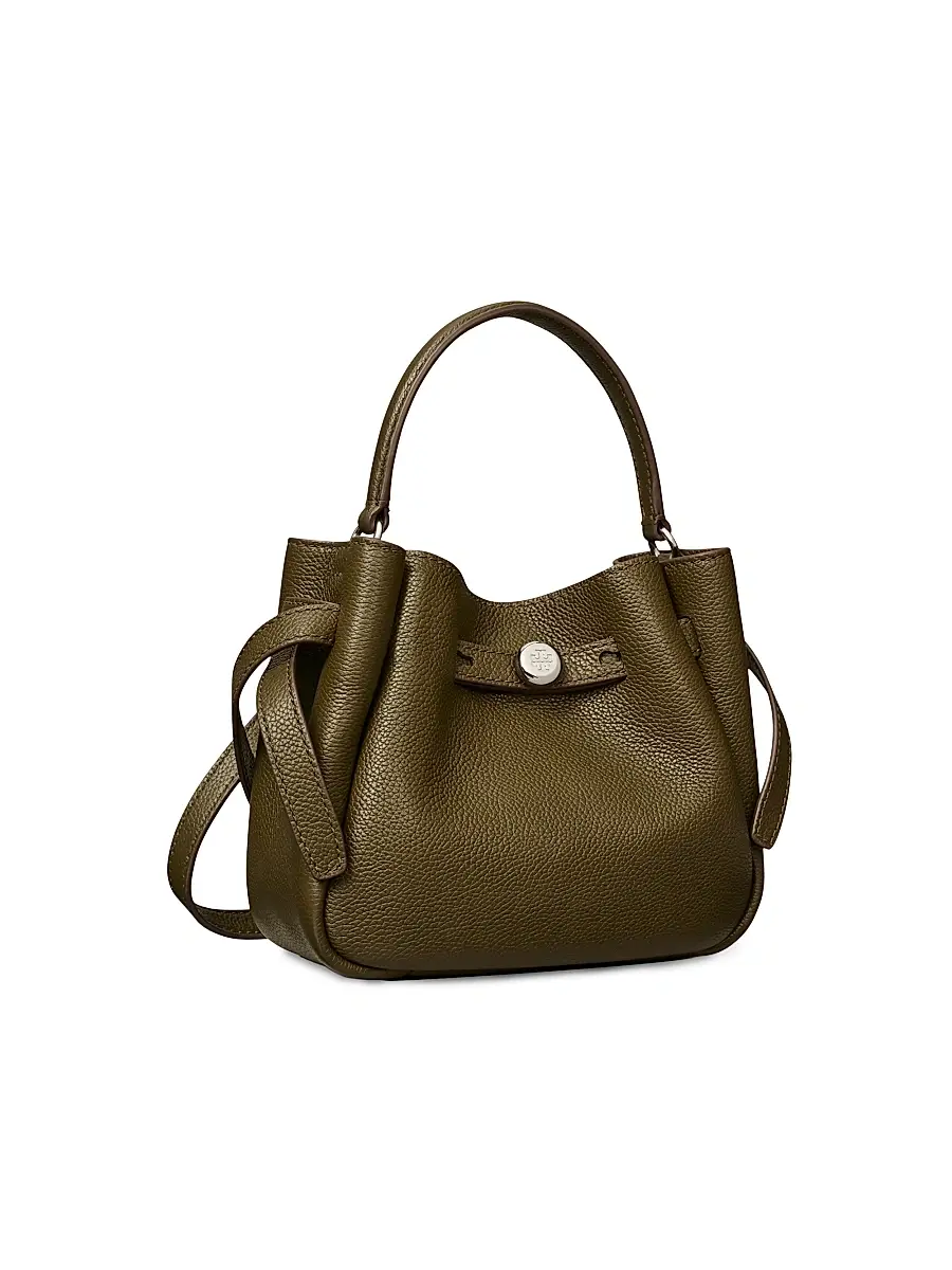 Tory Burch Women's Mini Romy Leather Bucket Bag | Thumbnail 3 Tory Burch Women's Mini Romy Leather Bucket Bag | Thumbnail 3
