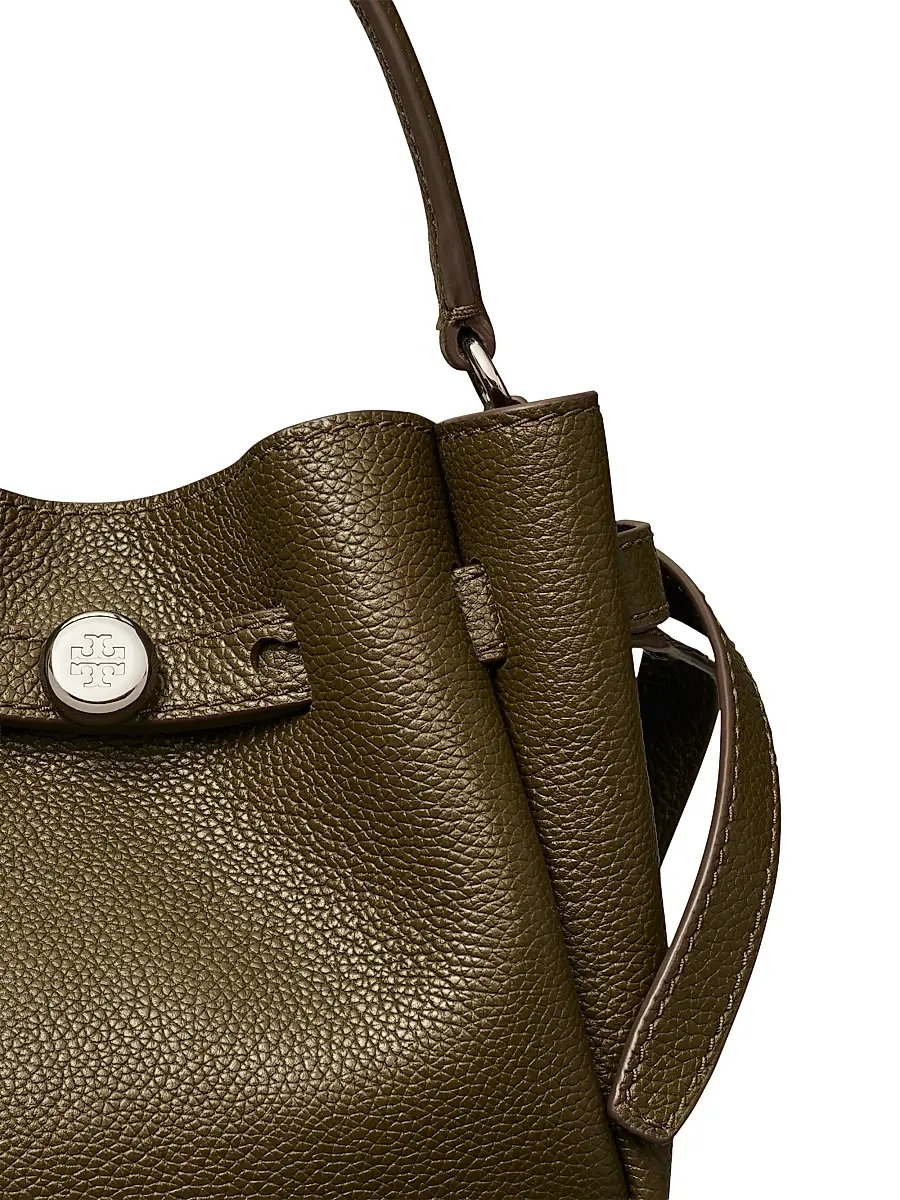 Tory Burch Women's Mini Romy Leather Bucket Bag | Thumbnail 5 Tory Burch Women's Mini Romy Leather Bucket Bag | Thumbnail 5