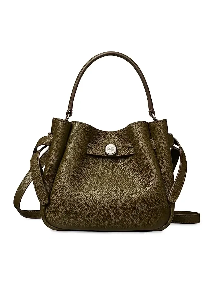 Women's Mini Romy Leather Bucket Bag