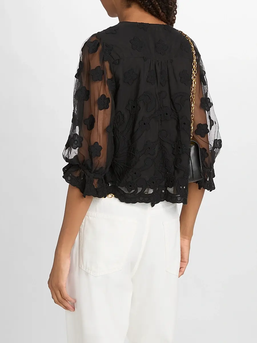 Ramy Brook Women's Esmeralda Embroidered Blouse | Thumbnail 5 Ramy Brook Women's Esmeralda Embroidered Blouse | Thumbnail 5