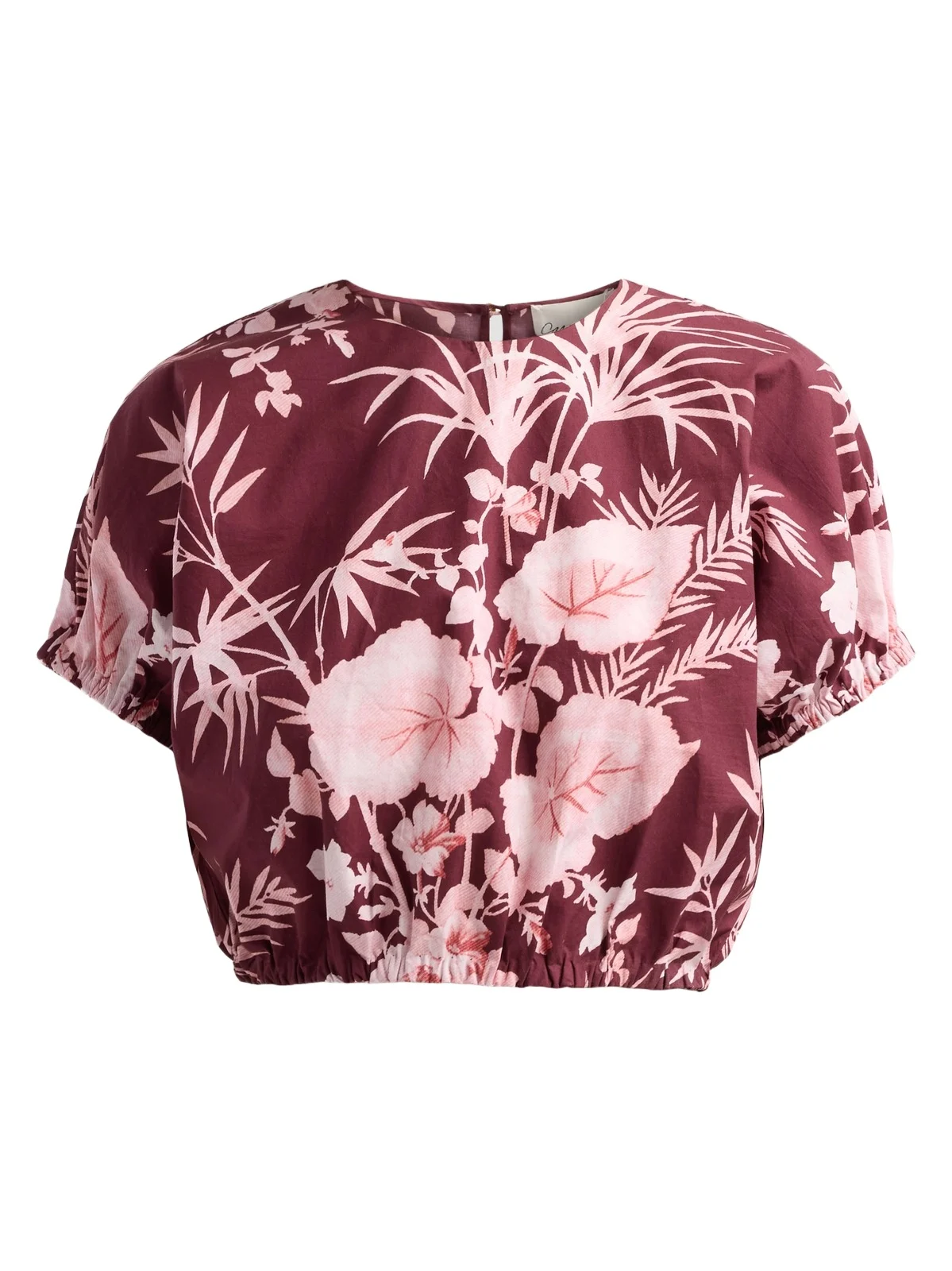 Women's Bari Printed Poplin Crop Top Women's Bari Printed Poplin Crop Top