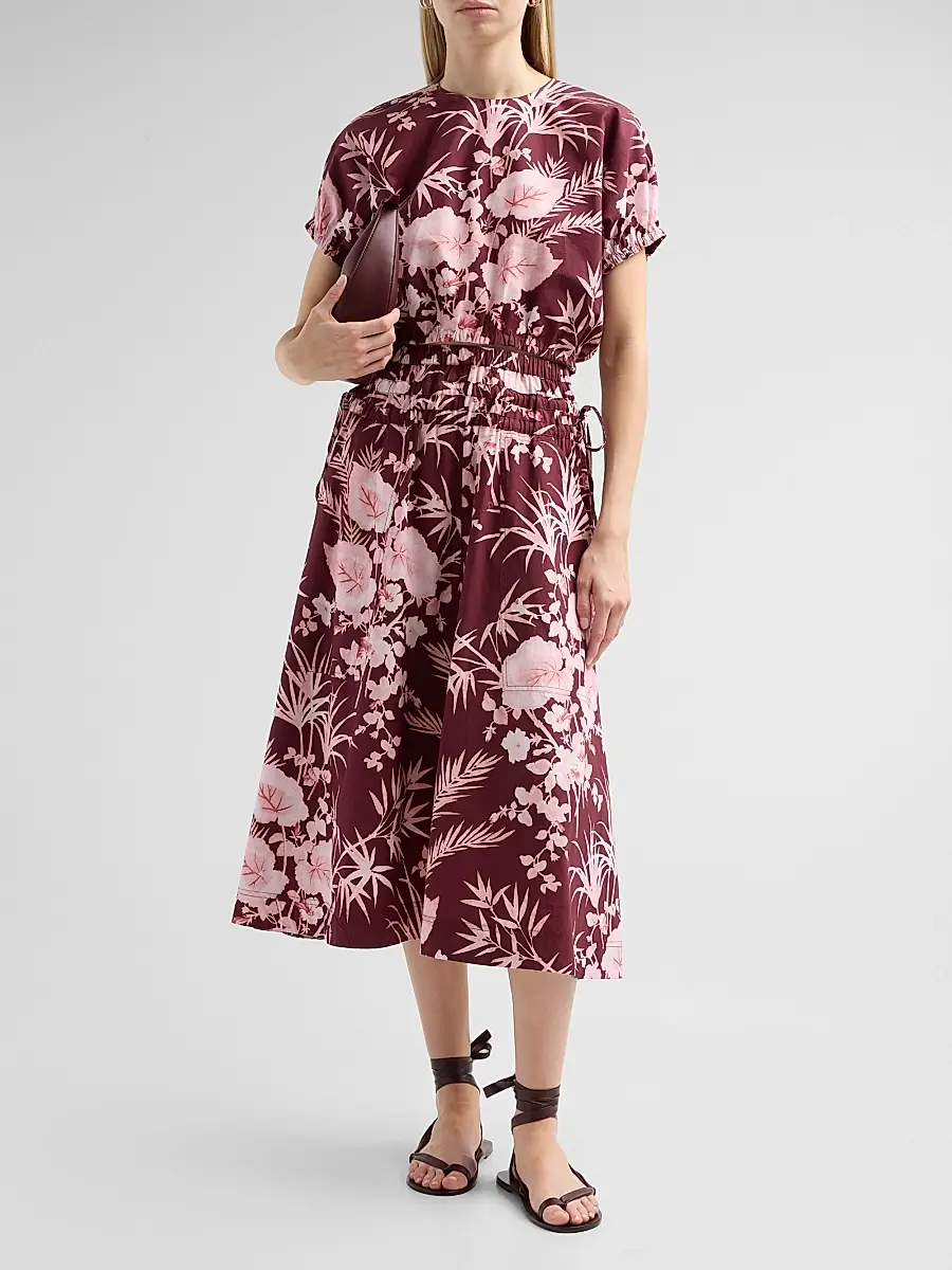 Cara Cara Women's Meret Printed Midi Skirt | Thumbnail 2 Cara Cara Women's Meret Printed Midi Skirt | Thumbnail 2