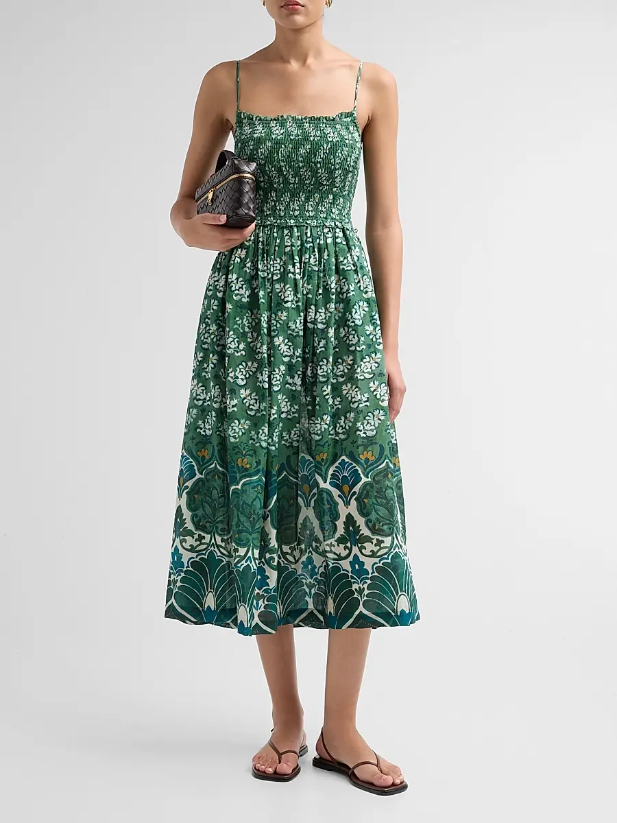 Cara Cara Women's Carmen Floral A-Line Midi Dress | Thumbnail 2 Cara Cara Women's Carmen Floral A-Line Midi Dress | Thumbnail 2