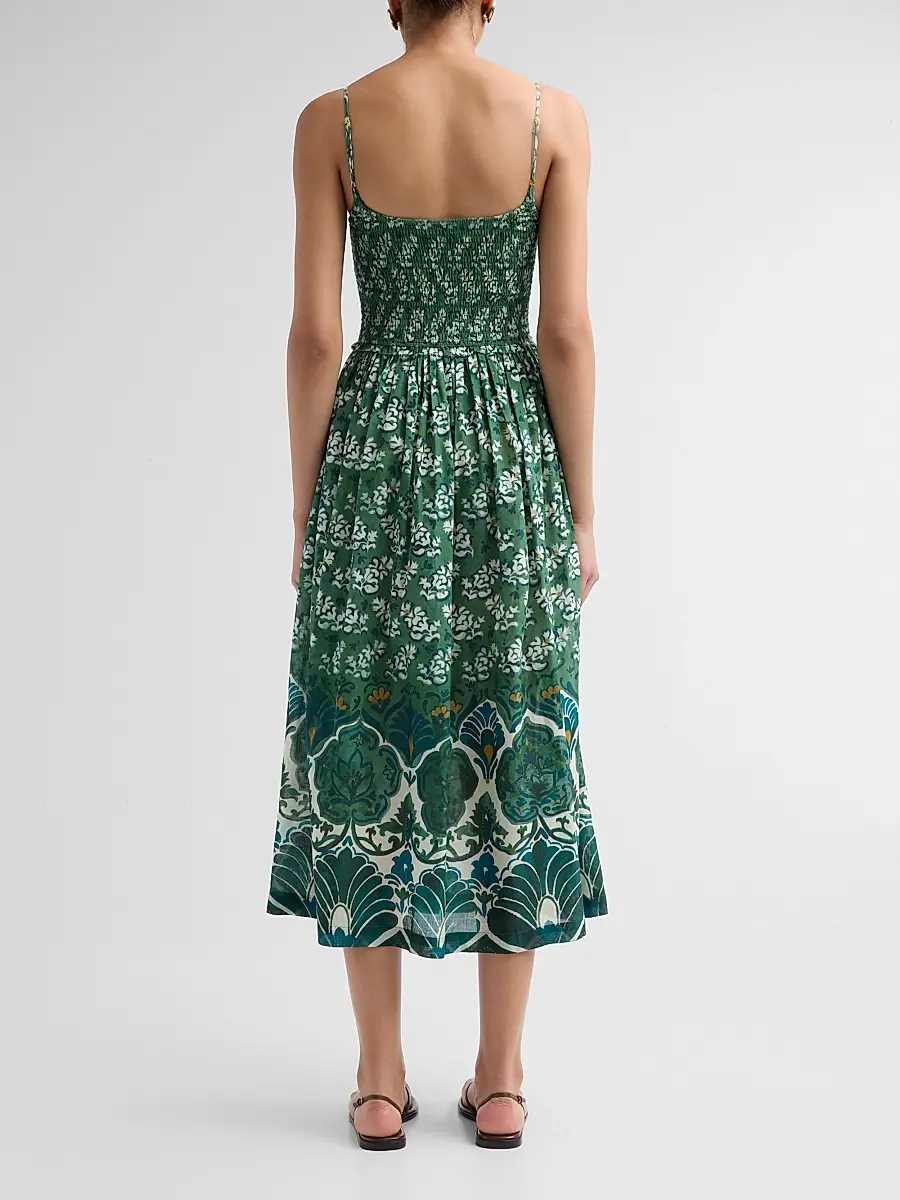Cara Cara Women's Carmen Floral A-Line Midi Dress | Thumbnail 3 Cara Cara Women's Carmen Floral A-Line Midi Dress | Thumbnail 3