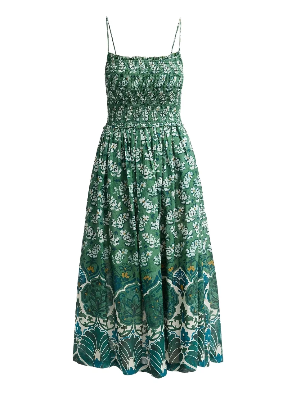 Women's Carmen Floral A-Line Midi Dress Women's Carmen Floral A-Line Midi Dress