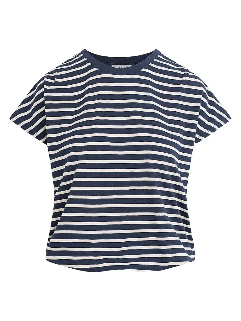 Joe's Jeans Women's The Bubble Striped Cotton-Blend T-Shirt | Image 1 Joe's Jeans Women's The Bubble Striped Cotton-Blend T-Shirt | Image 1