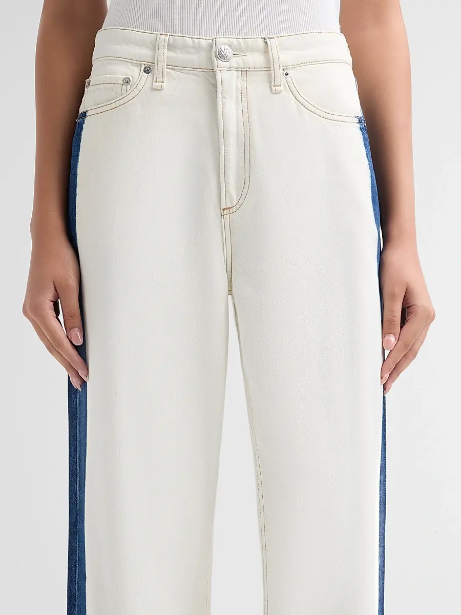 rag & bone Women's Logan Contrast-Striped Wide-Leg Jeans | Thumbnail 5 rag & bone Women's Logan Contrast-Striped Wide-Leg Jeans | Thumbnail 5