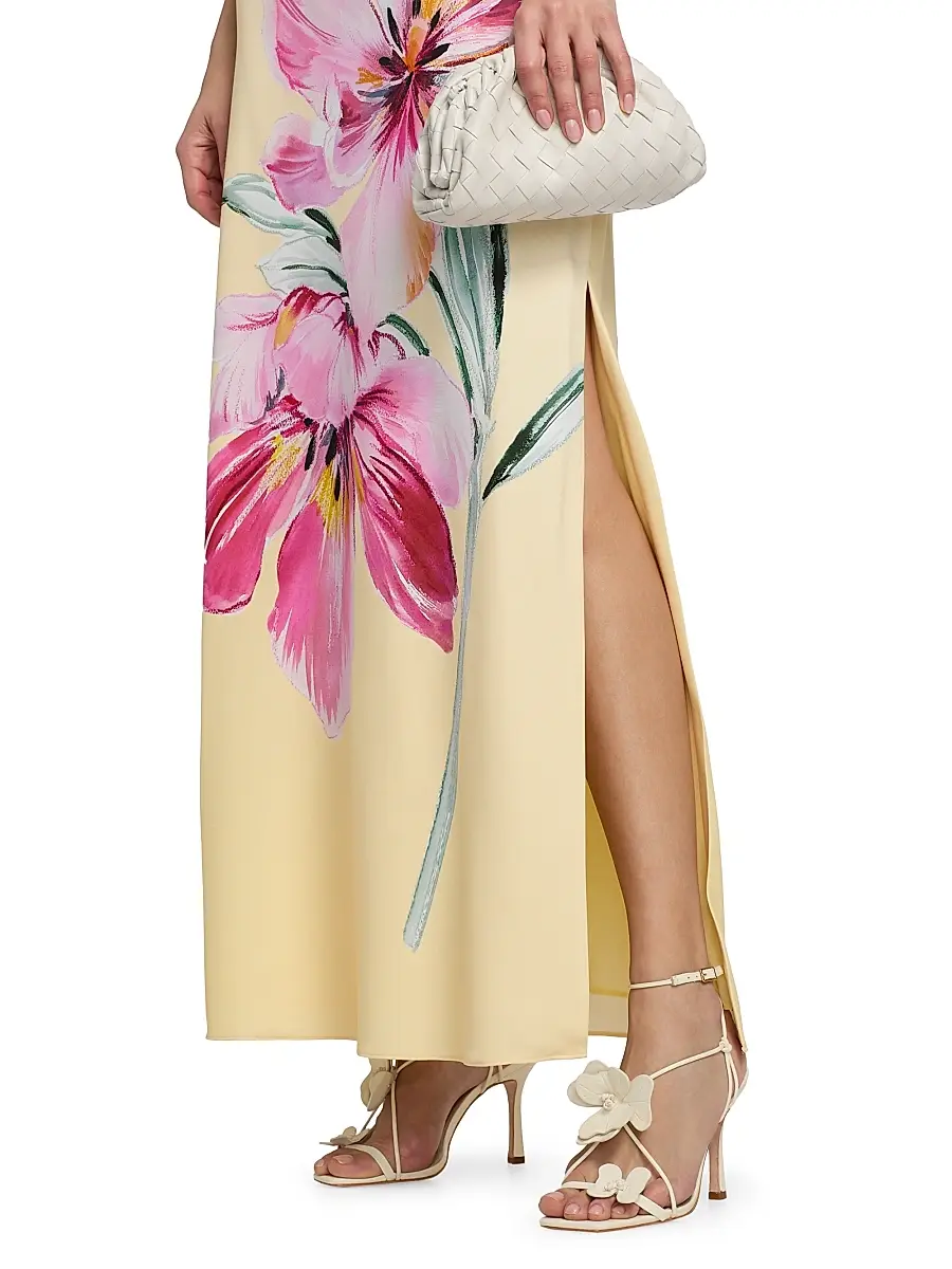 Milly Women's Vera Printed Strapless Maxi Dress | Thumbnail 6