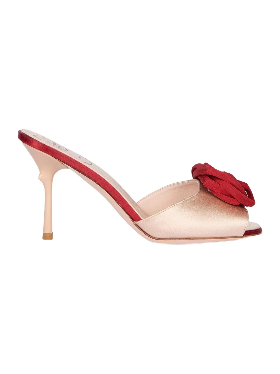 Roger Vivier Women's Epine Rose 85MM Satin Mules