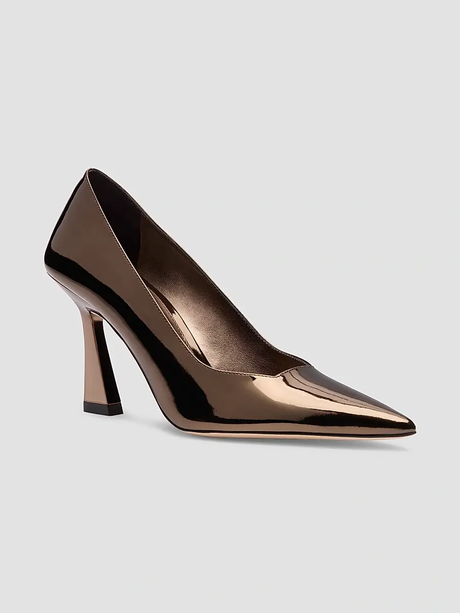 Stuart Weitzman Women's Vinnie 85MM Leather Pumps | Thumbnail 2 Stuart Weitzman Women's Vinnie 85MM Leather Pumps | Thumbnail 2