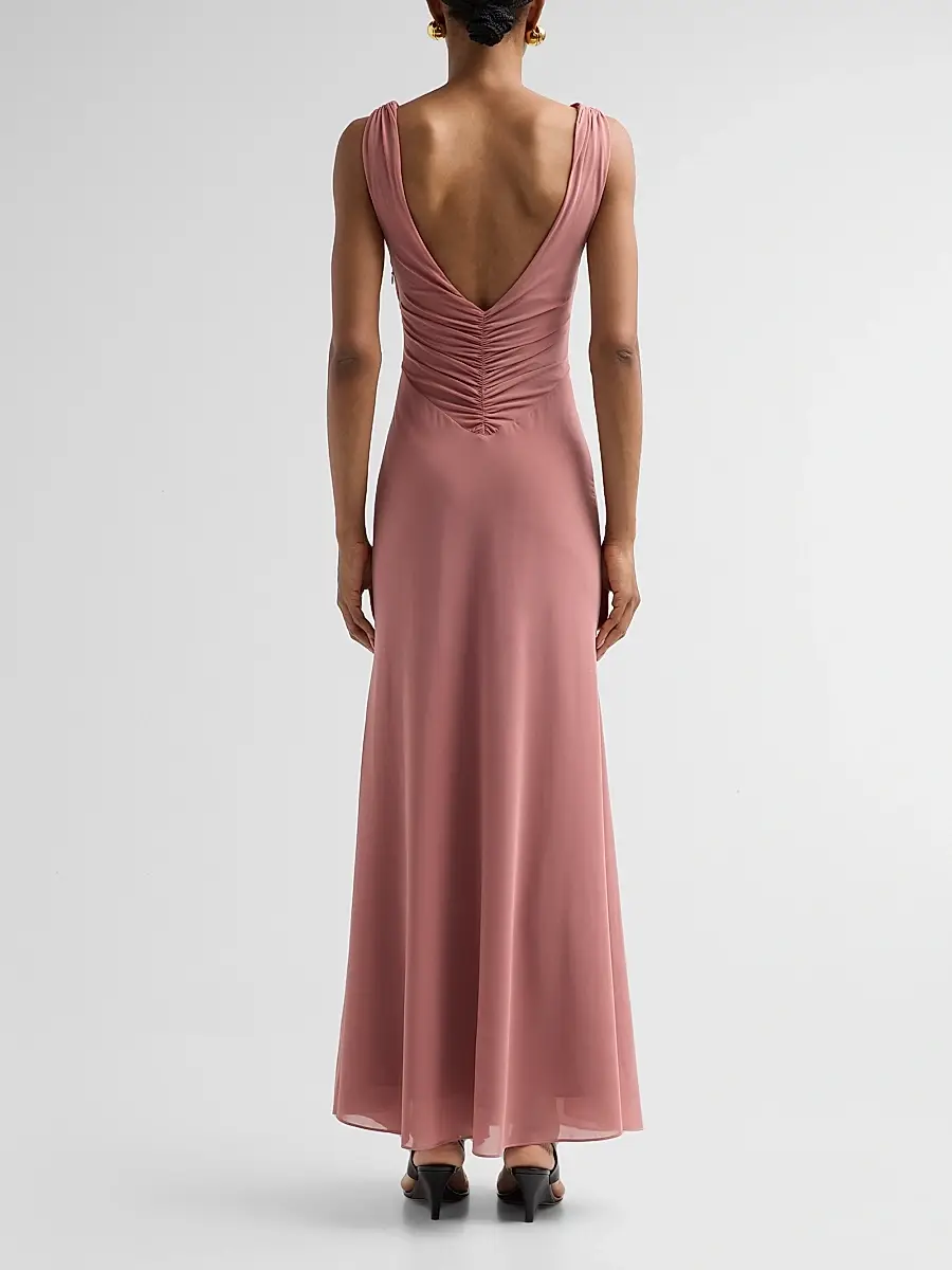 Ronny Kobo Women's Carnelian Ruffle Cut-Out Maxi Dress | Thumbnail 3