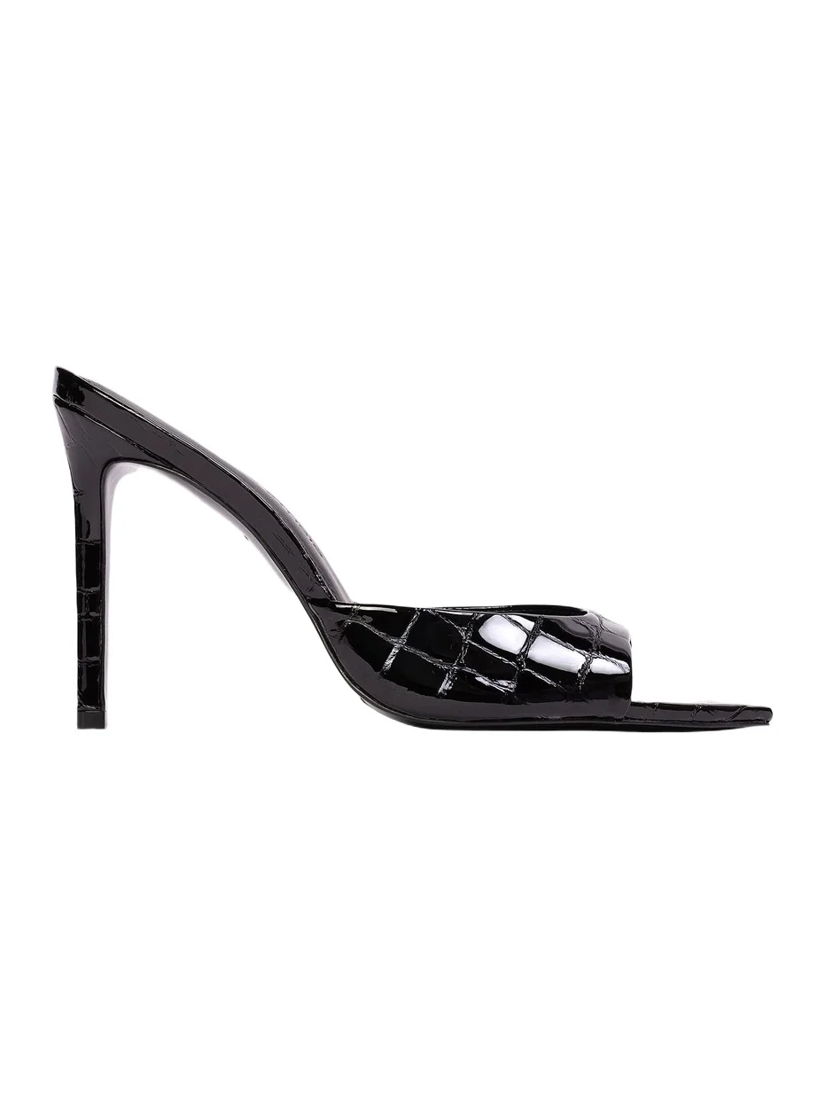 Women's Brea 100MM Croc Mule Sandals Women's Brea 100MM Croc Mule Sandals