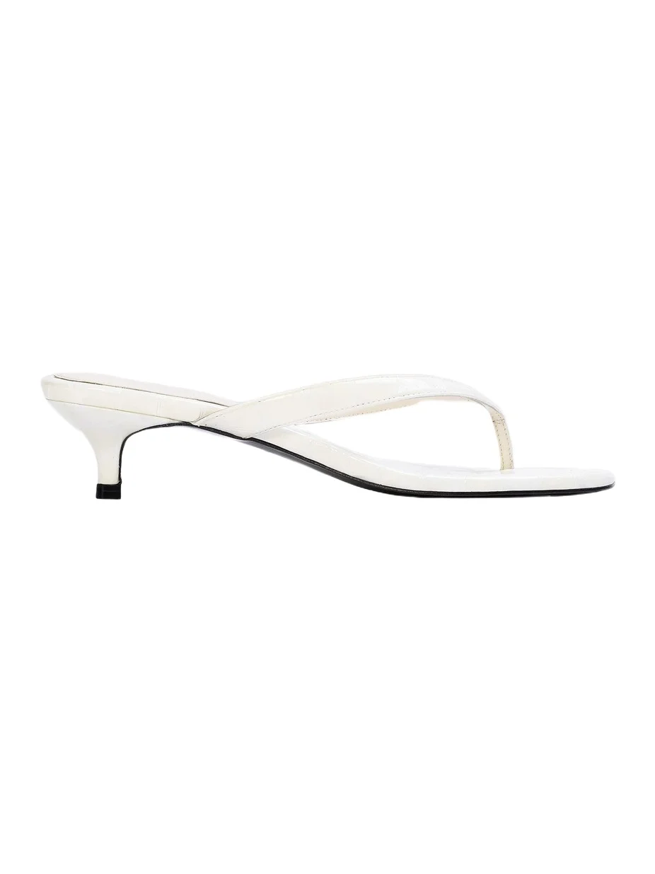 Black Suede Studio Women's Kendal 35MM Croc Sandals