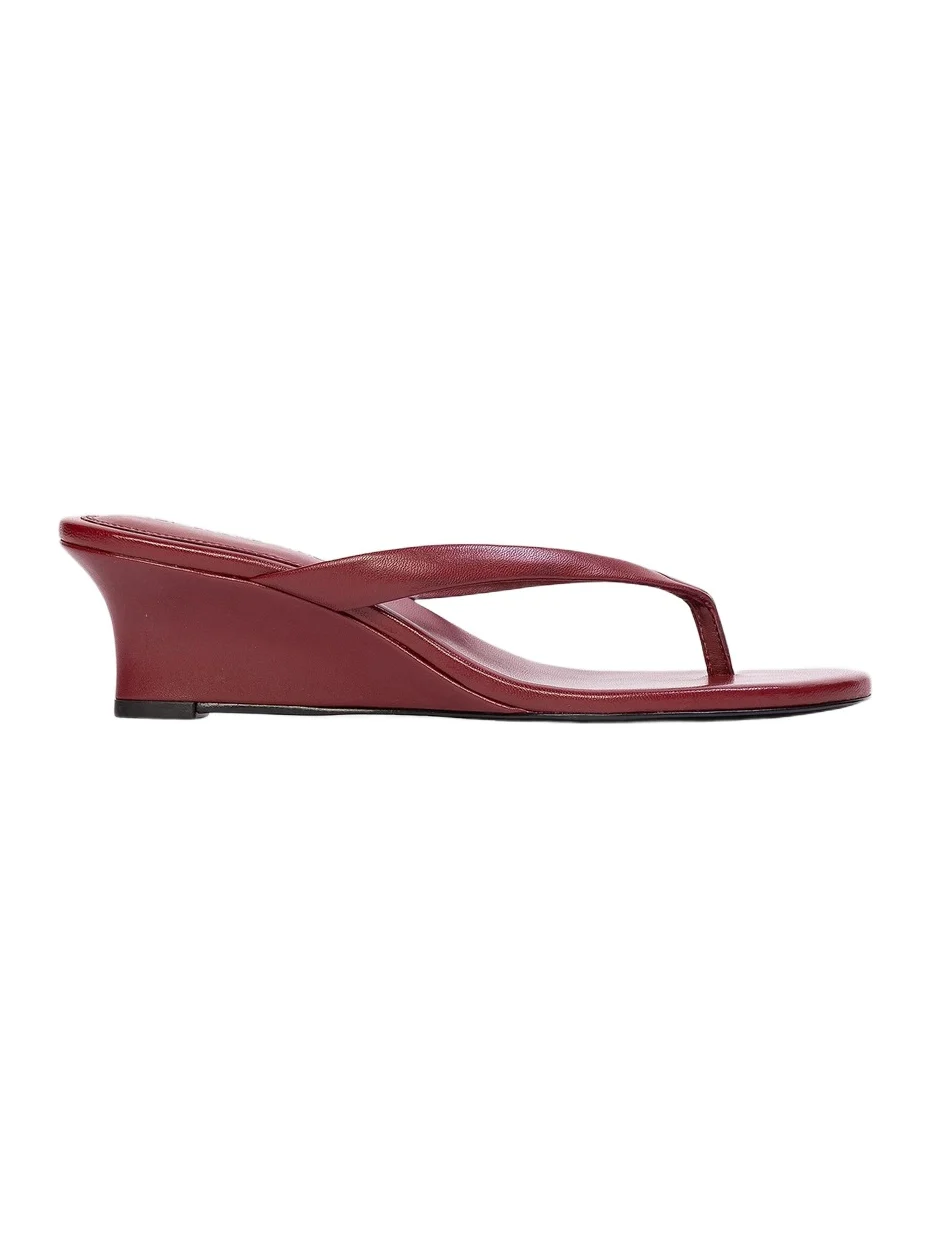 Black Suede Studio Women's Easy 50MM Leather Wedges