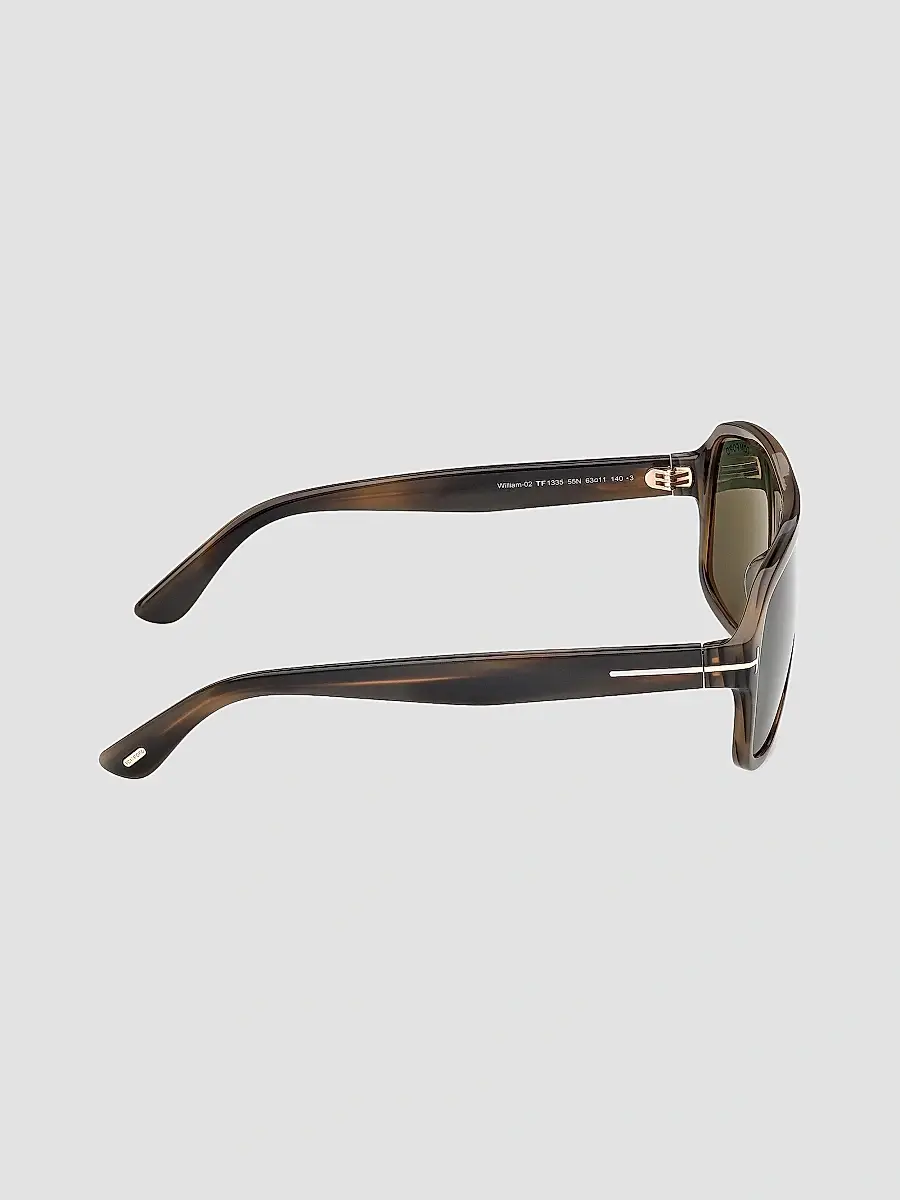 Tom Ford Men's William 63MM Havana Navigator Sunglasses | Thumbnail 7 Tom Ford Men's William 63MM Havana Navigator Sunglasses | Thumbnail 7