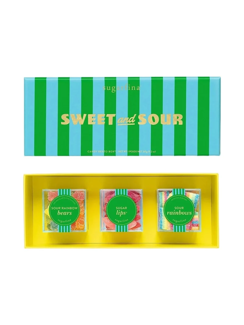 Sugarfina Sweet & Sour 3-Piece Candy Bento Box