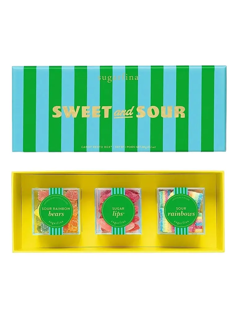 Sugarfina Sweet & Sour 3-Piece Candy Bento Box