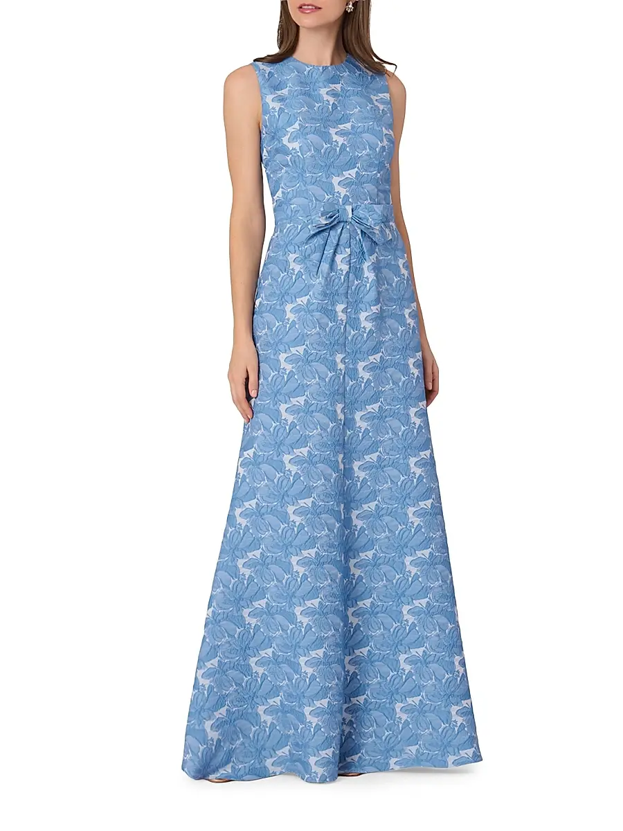 Shoshanna Women's Loren Jacquard Maxi Dress | Thumbnail 2 Shoshanna Women's Loren Jacquard Maxi Dress | Thumbnail 2