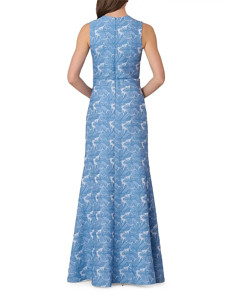 Shoshanna Women's Loren Jacquard Maxi Dress | Thumbnail 3 Shoshanna Women's Loren Jacquard Maxi Dress | Thumbnail 3