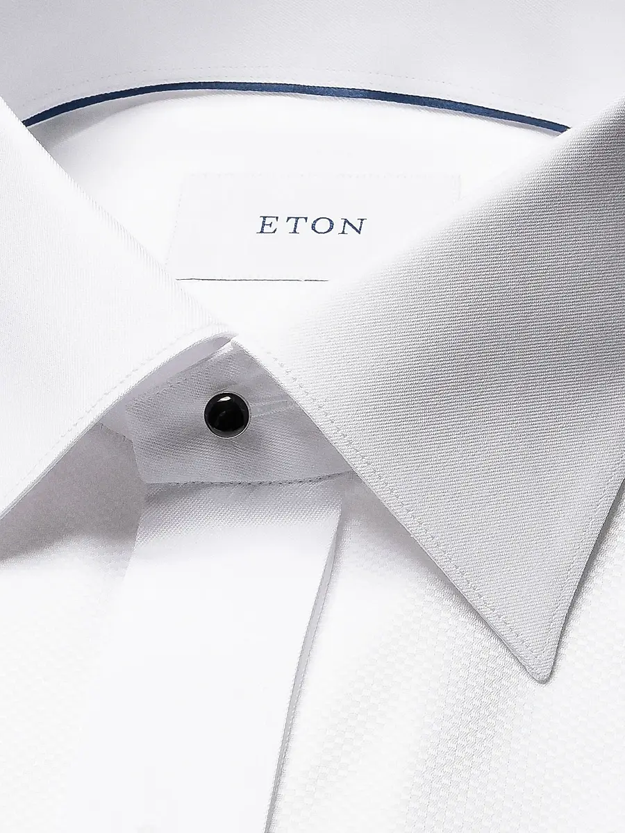 Eton Men's Dobby Stud-Front Slim-Fit Evening Shirt | Thumbnail 7 Eton Men's Dobby Stud-Front Slim-Fit Evening Shirt | Thumbnail 7