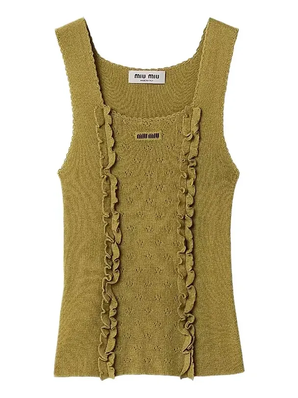 Women's Cashmere and Silk Top - Green