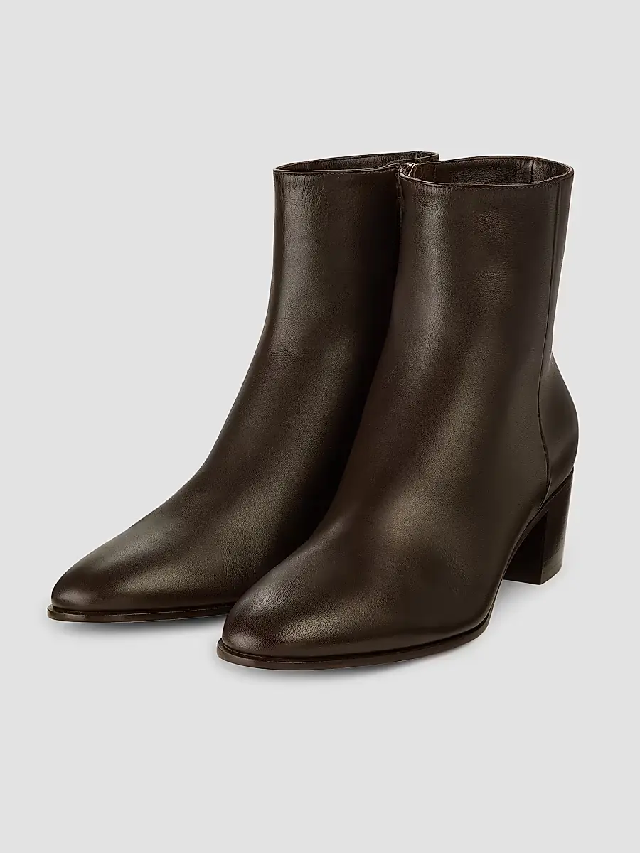 Gianvito Rossi Women's Spencer 45MM Leather Booties | Thumbnail 2 Gianvito Rossi Women's Spencer 45MM Leather Booties | Thumbnail 2
