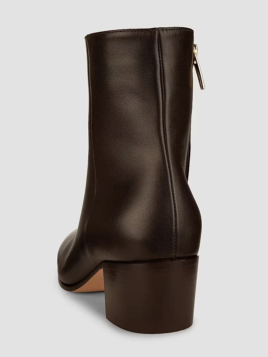 Gianvito Rossi Women's Spencer 45MM Leather Booties | Thumbnail 3 Gianvito Rossi Women's Spencer 45MM Leather Booties | Thumbnail 3