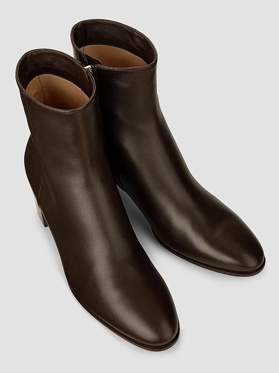 Gianvito Rossi Women's Spencer 45MM Leather Booties | Thumbnail 4 Gianvito Rossi Women's Spencer 45MM Leather Booties | Thumbnail 4