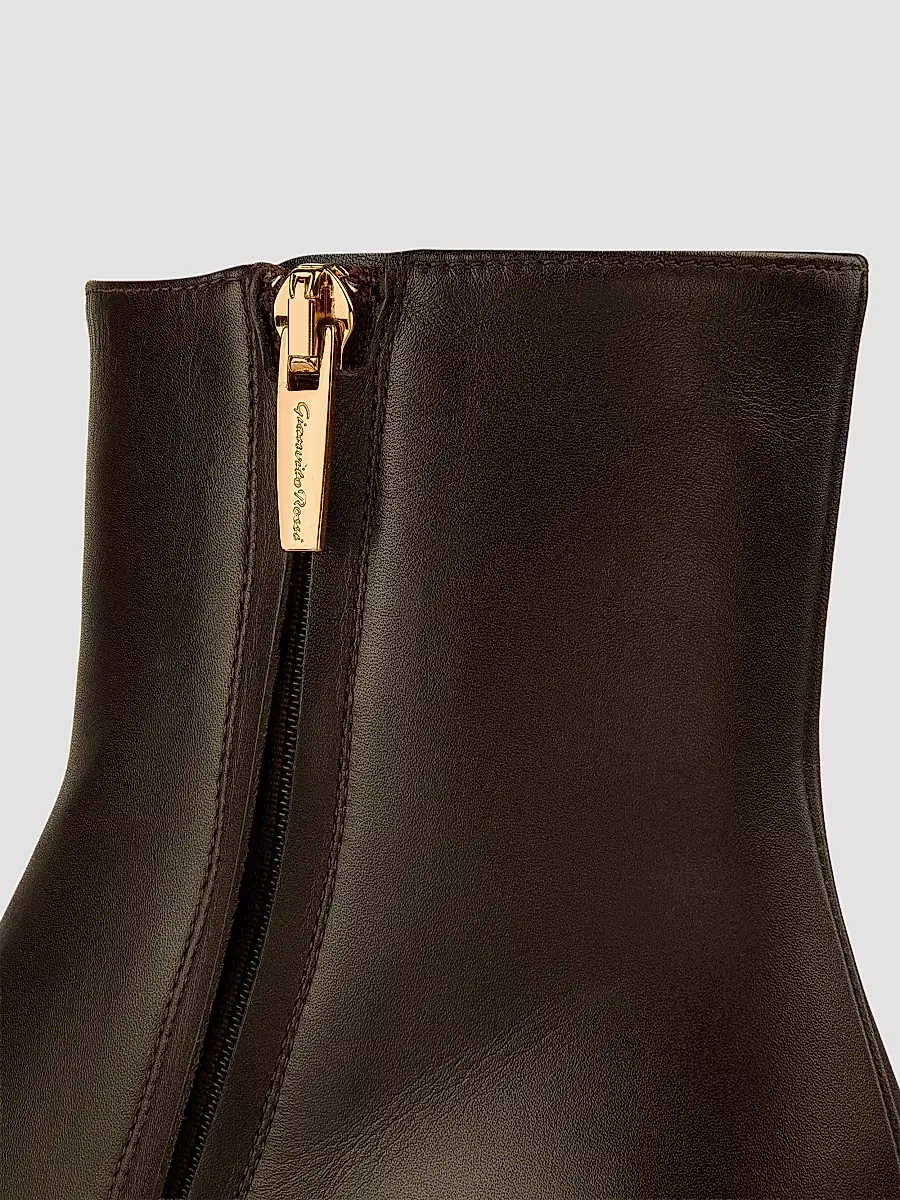 Gianvito Rossi Women's Spencer 45MM Leather Booties | Thumbnail 5 Gianvito Rossi Women's Spencer 45MM Leather Booties | Thumbnail 5