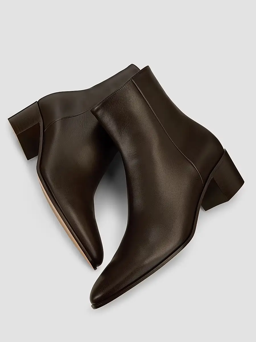 Gianvito Rossi Women's Spencer 45MM Leather Booties | Thumbnail 6 Gianvito Rossi Women's Spencer 45MM Leather Booties | Thumbnail 6