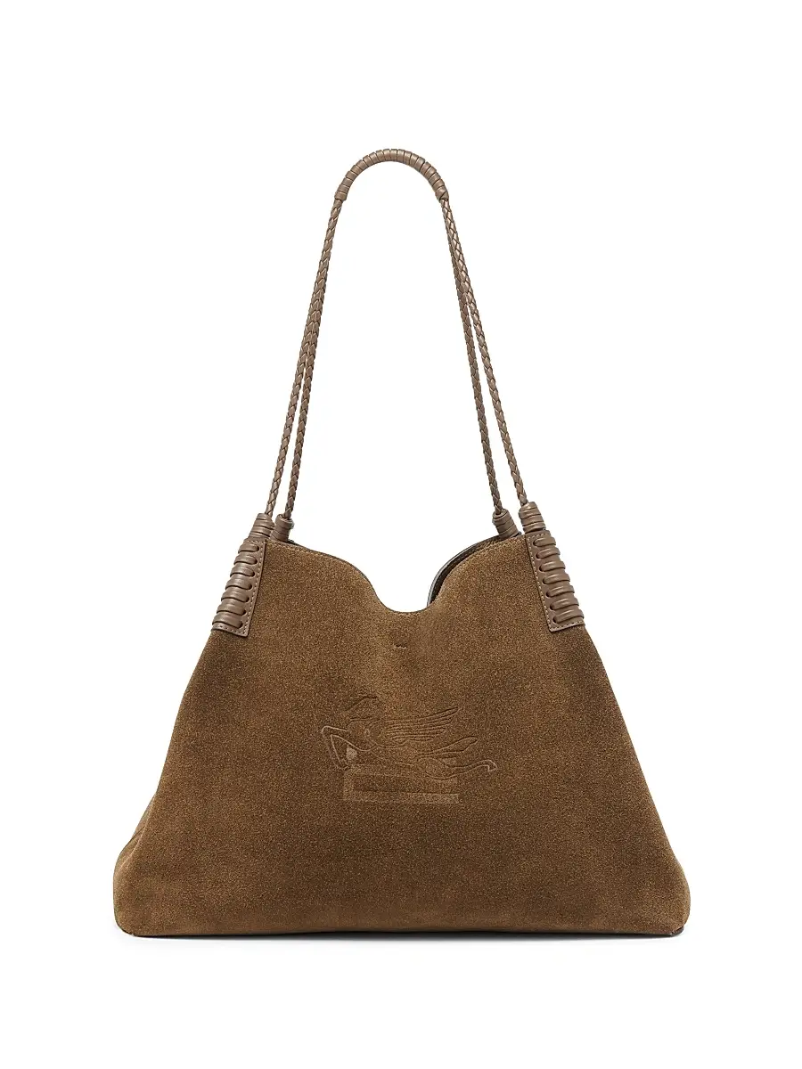 Etro Women's Libra Suede Shopping Tote | Image 1 Etro Women's Libra Suede Shopping Tote | Image 1