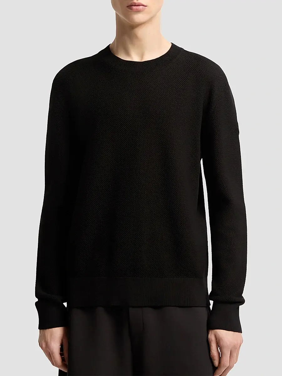 Moncler Men's Sweater in Cotton | Thumbnail 2 Moncler Men's Sweater in Cotton | Thumbnail 2