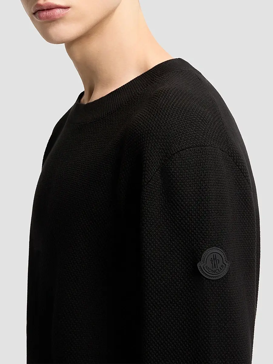 Moncler Men's Sweater in Cotton | Thumbnail 4 Moncler Men's Sweater in Cotton | Thumbnail 4