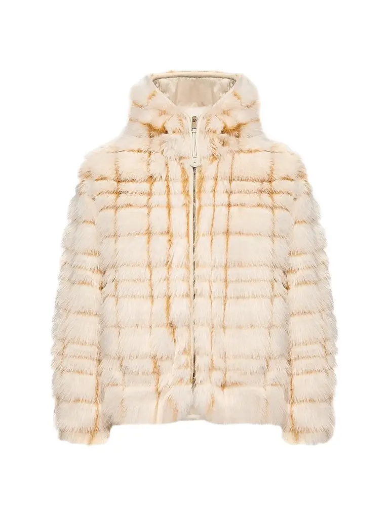 Moncler Women's Pluvier Down-Filled Coat - Off White Yellow | Image 1 Moncler Women's Pluvier Down-Filled Coat - Off White Yellow | Image 1