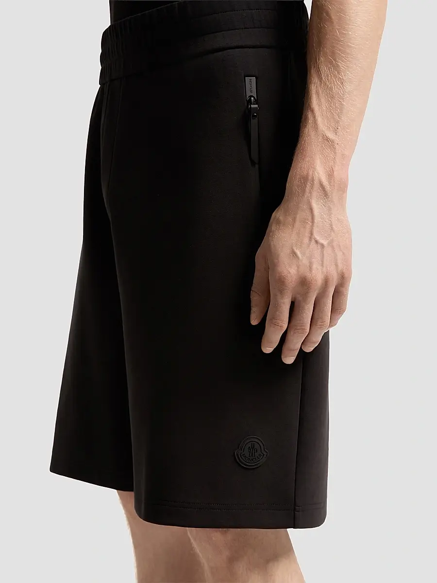 Moncler Men's Shorts in Interlock Cotton Blend | Thumbnail 4 Moncler Men's Shorts in Interlock Cotton Blend | Thumbnail 4