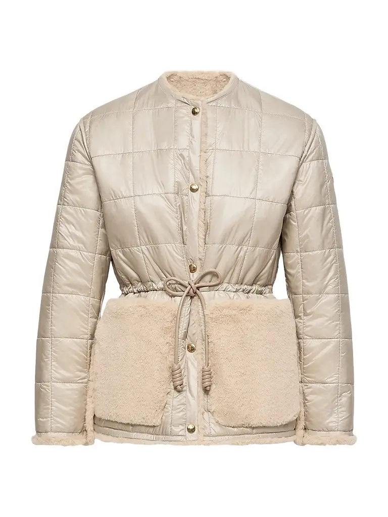 Moncler Women's Tipule Reversible Puffer Coat - Light Beige - Size XXL | Image 1 Moncler Women's Tipule Reversible Puffer Coat - Light Beige - Size XXL | Image 1