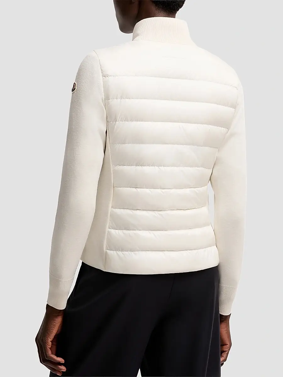 Moncler Women's Down-Filled Cardigan in Wool | Thumbnail 3