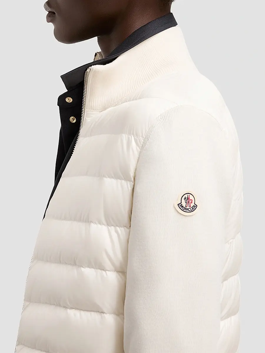 Moncler Women's Down-Filled Cardigan in Wool | Thumbnail 4