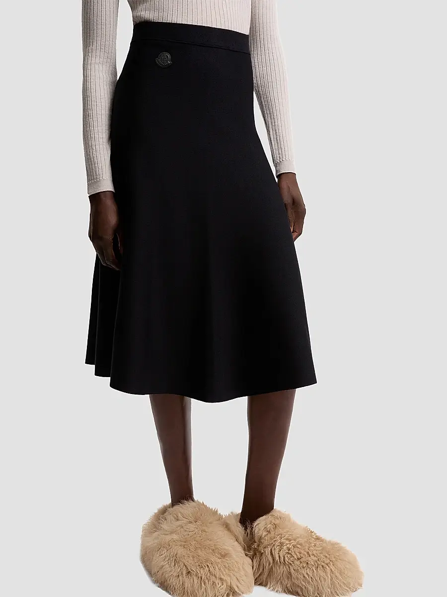 Moncler Women's Skirt in Wool Blend | Thumbnail 2 Moncler Women's Skirt in Wool Blend | Thumbnail 2