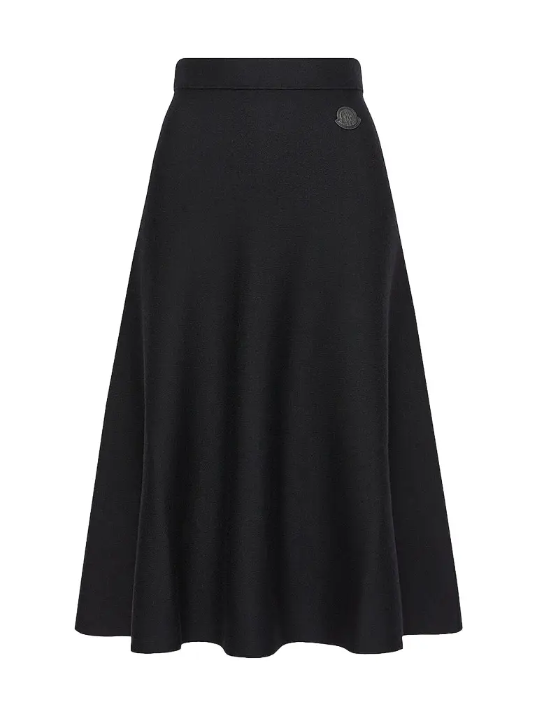 Moncler Women's Skirt in Wool Blend - Dark Blue | Image 1 Moncler Women's Skirt in Wool Blend - Dark Blue | Image 1