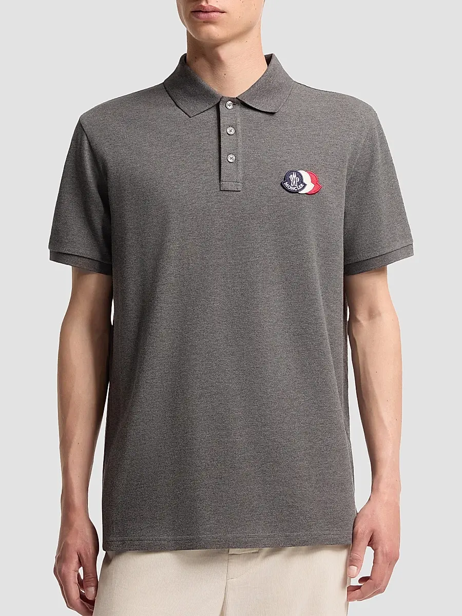 Moncler Men's Polo Shirt in Cotton Piquet | Thumbnail 2 Moncler Men's Polo Shirt in Cotton Piquet | Thumbnail 2