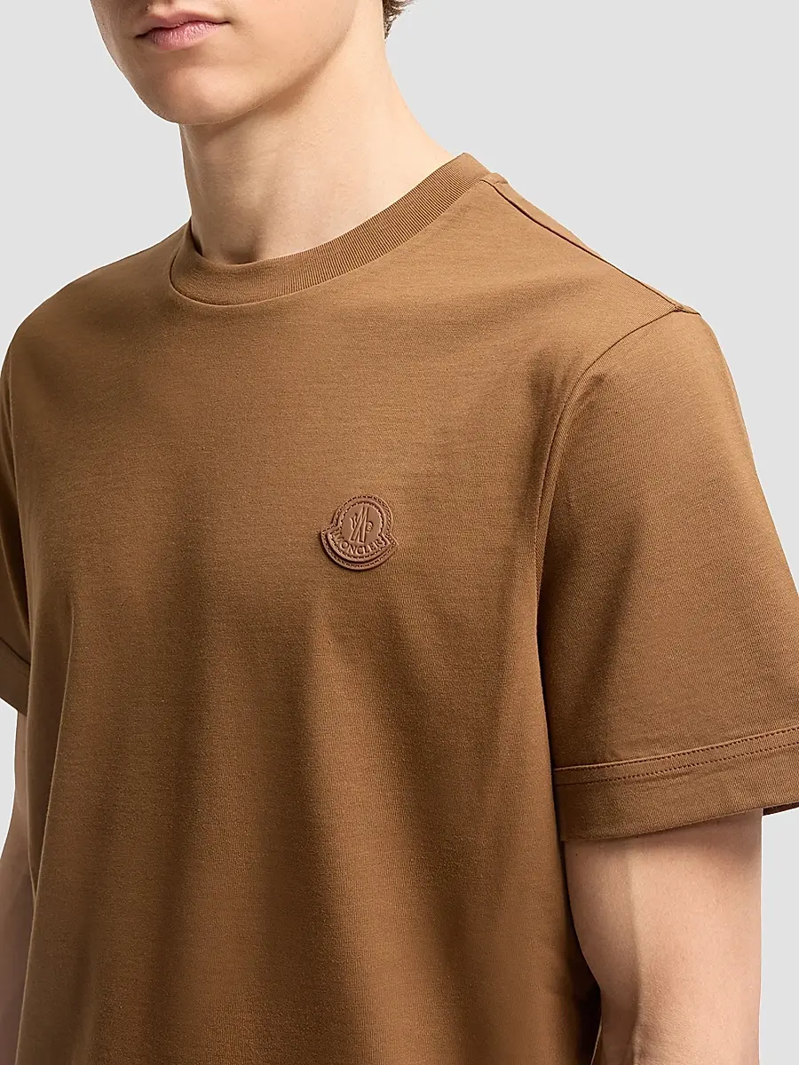 Moncler Men's Crewneck T-Shirt in Cotton | Thumbnail 4